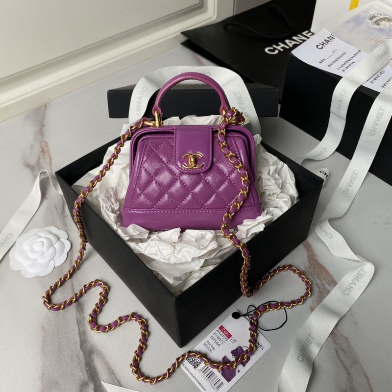 Ch*el top handle bags